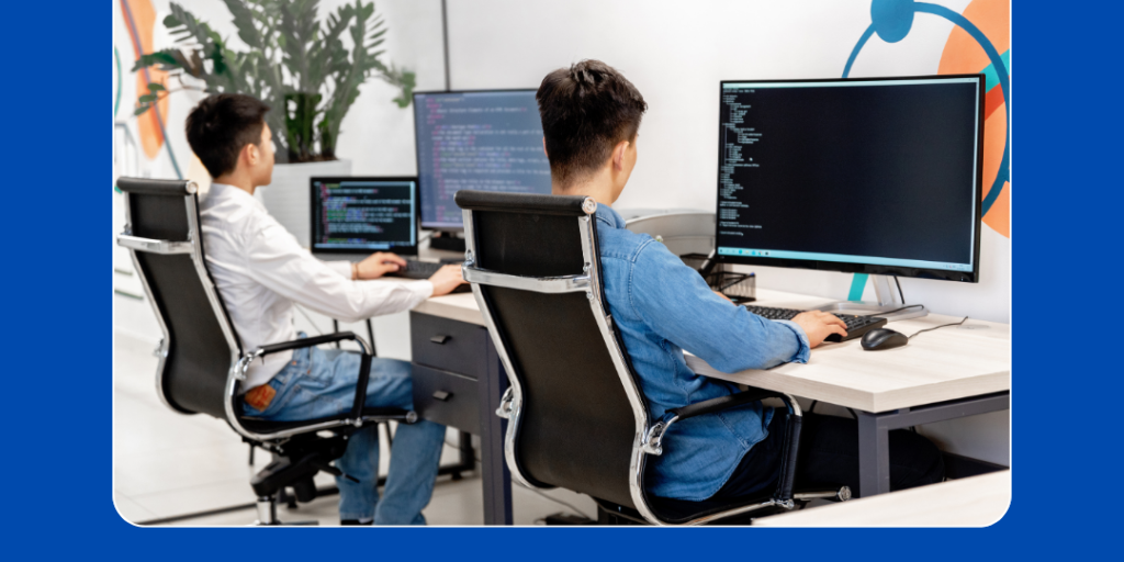 Blue and White Simple Modern Web Development Instagram Post (1)